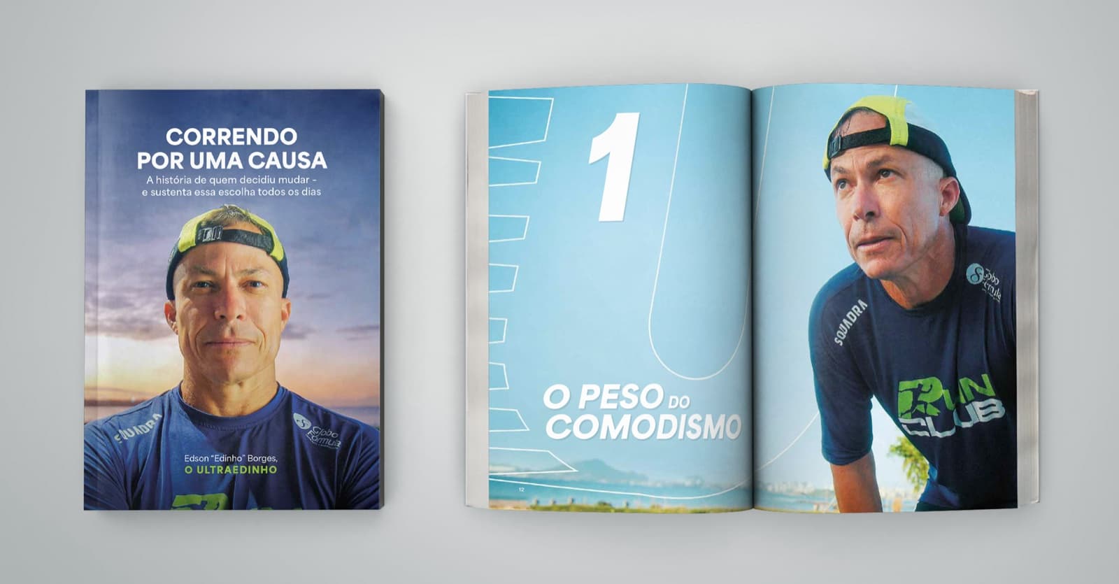 Livro fechado ao lado de um exemplar aberto na abertura do capítulo 1, O Peso do Comodismo